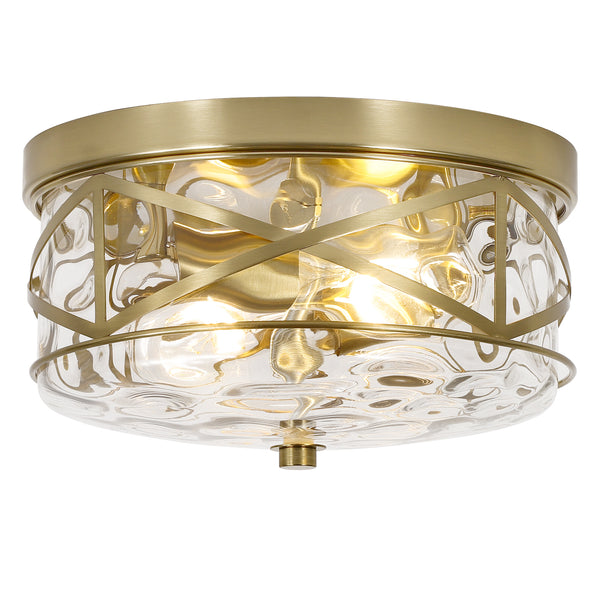 Grenache flush mount light, Gold/Large