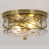 Grenache flush mount light, Gold/Large