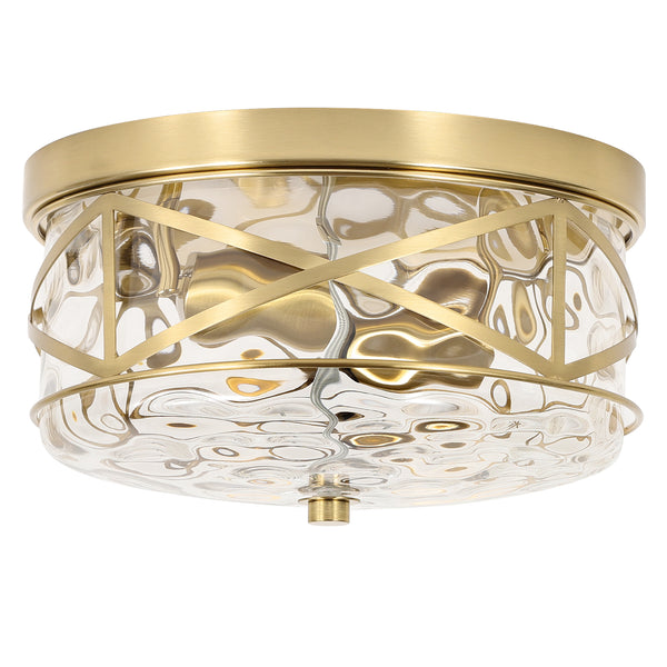 Grenache flush mount light, Gold/Large