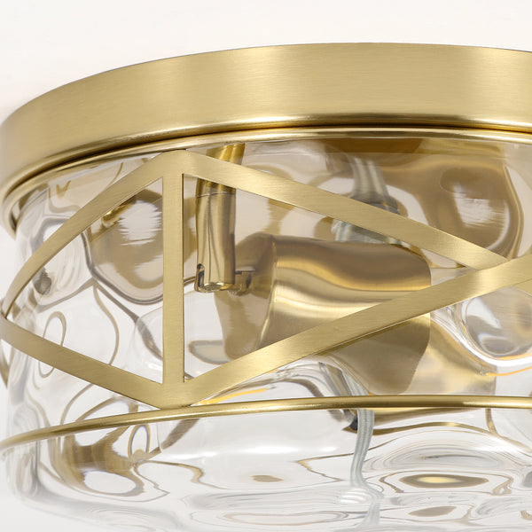 Grenache flush mount light, Gold/Large