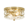 Grenache flush mount light, Gold/Small