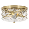 Grenache flush mount light, Gold/Small