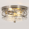Grenache flush mount light, Nickel/Large