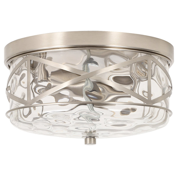 Grenache flush mount light, Nickel/Large