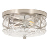 Grenache flush mount light, Nickel/Small