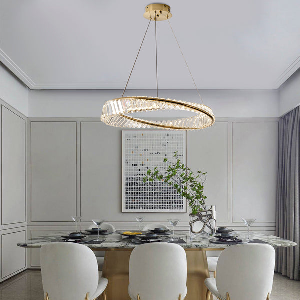 Irac chandelier light, Gold