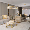 Irac chandelier light, Gold