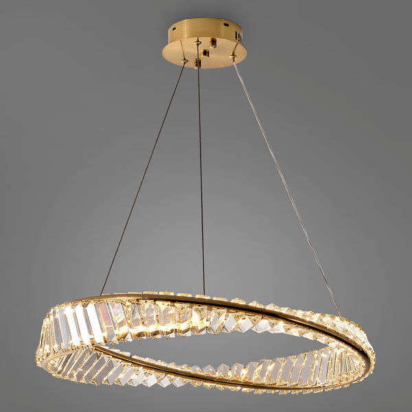Irac chandelier light, Gold
