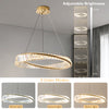 Irac chandelier light, Gold
