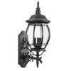 Isabella outdoor wall light, Black/Large