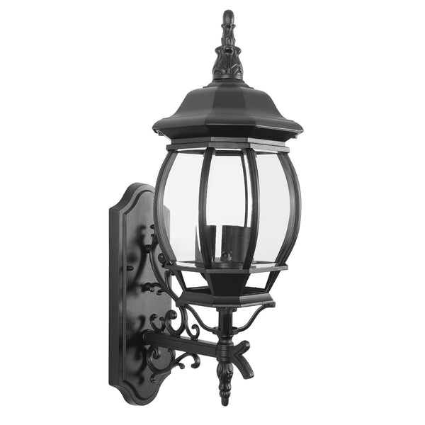 Isabella outdoor wall light, Black/Large