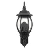 Isabella outdoor wall light, Black/Large