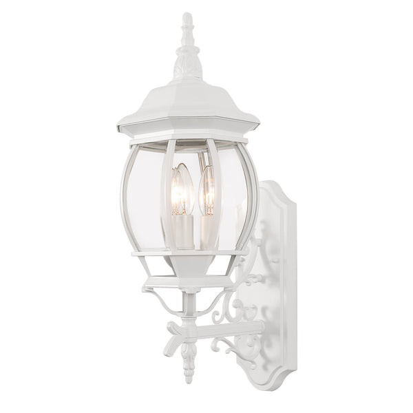 Isabella outdoor wall light, White/Large