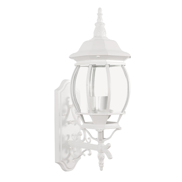 Isabella outdoor wall light, White/Large