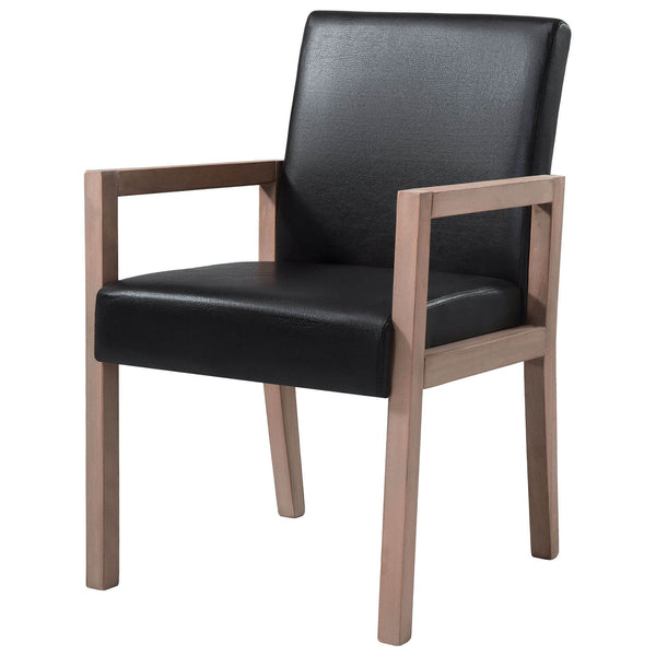Jura dining chair, Black Hron Leather