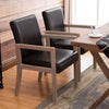Jura dining chair, Black Hron Leather