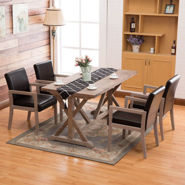 Jura dining chair, Black Hron Leather