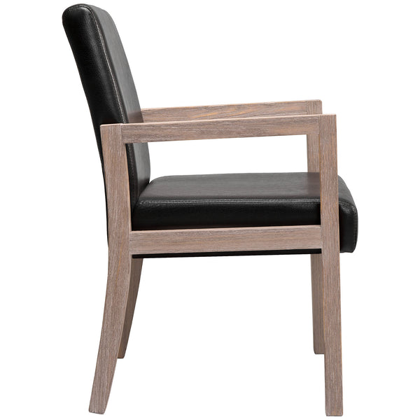 Jura dining chair, Black Hron Leather