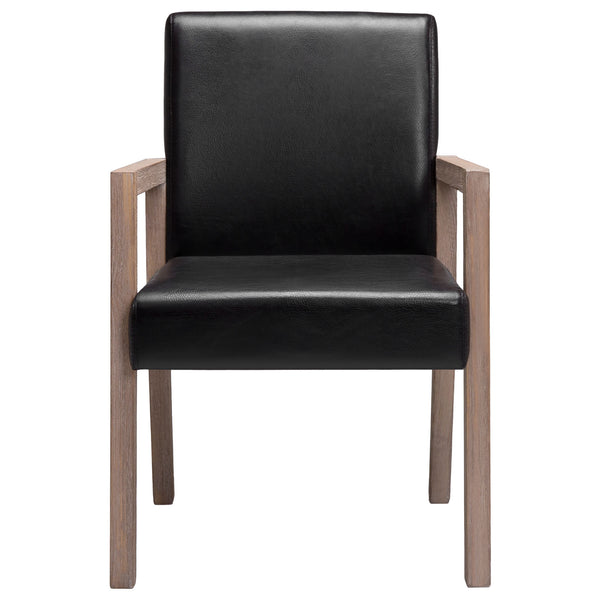 Jura dining chair, Black Hron Leather