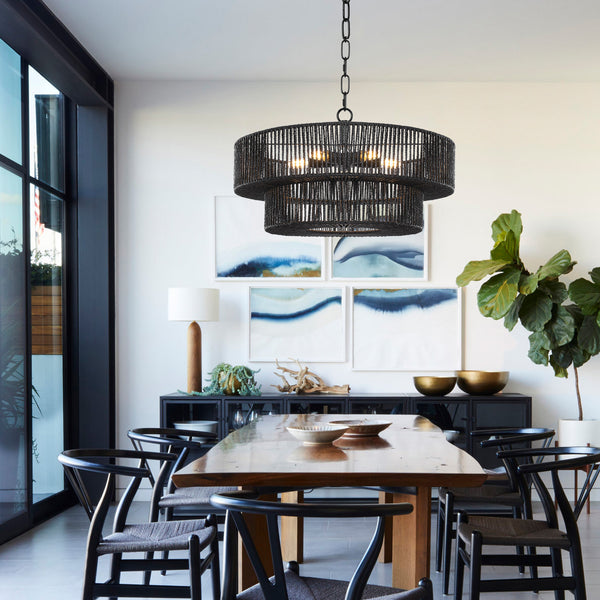 Kalina chandelier light, Black