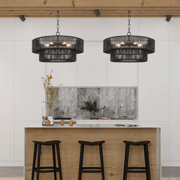 Kalina chandelier light, Black