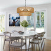 Kalina chandelier light, Wood