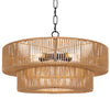 Kalina chandelier light, Wood