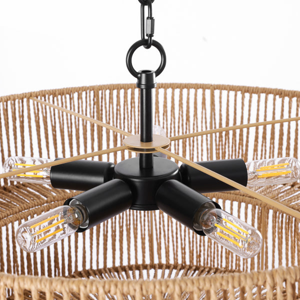 Kalina chandelier light, Wood