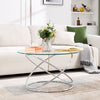 Kangto Coffee Table in Chrome Finish