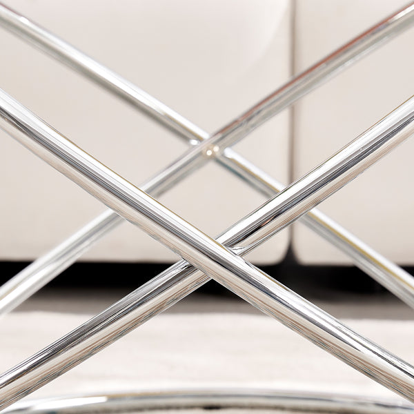 Kangto Coffee Table in Chrome Finish