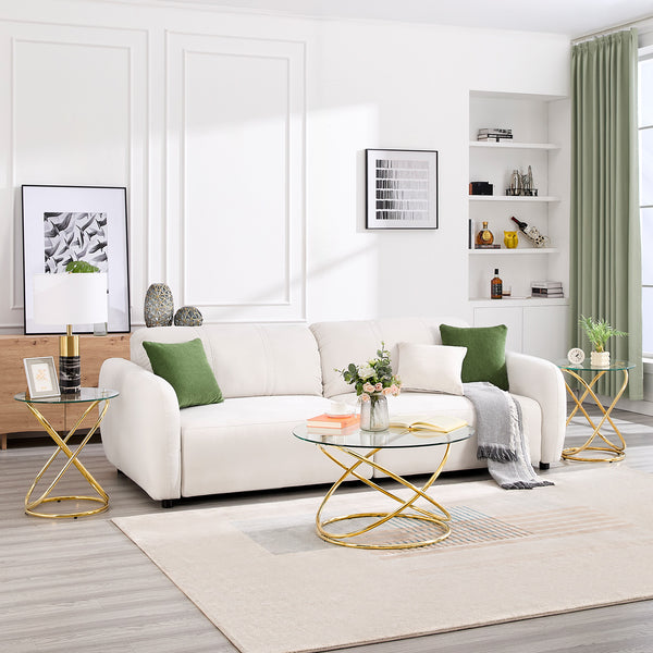 Kangto Coffee Table in Gold Finish