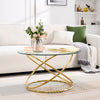 Kangto Coffee Table in Gold Finish