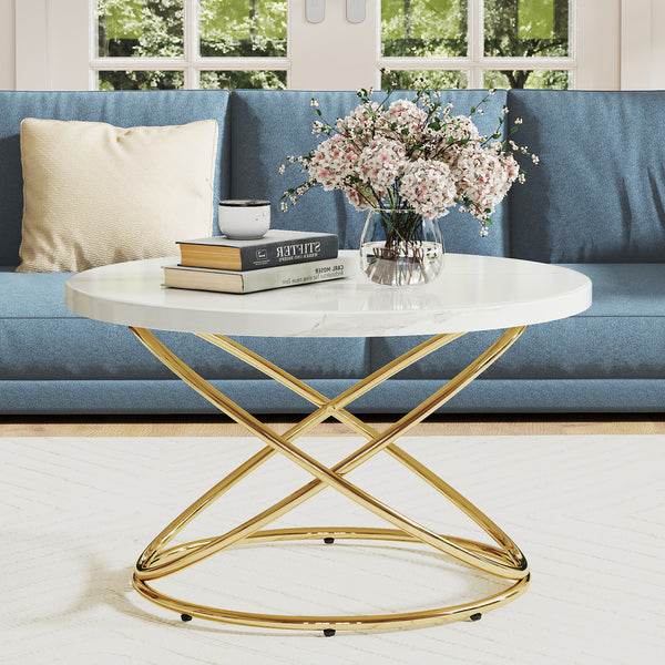 Kangto Coffee Table in Marble Finish