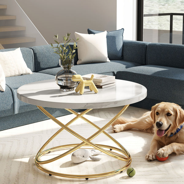 Kangto Coffee Table in Marble Finish