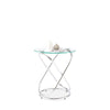 Kangto Side Table in Chrome Finish