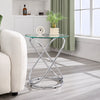 Kangto Side Table in Chrome Finish