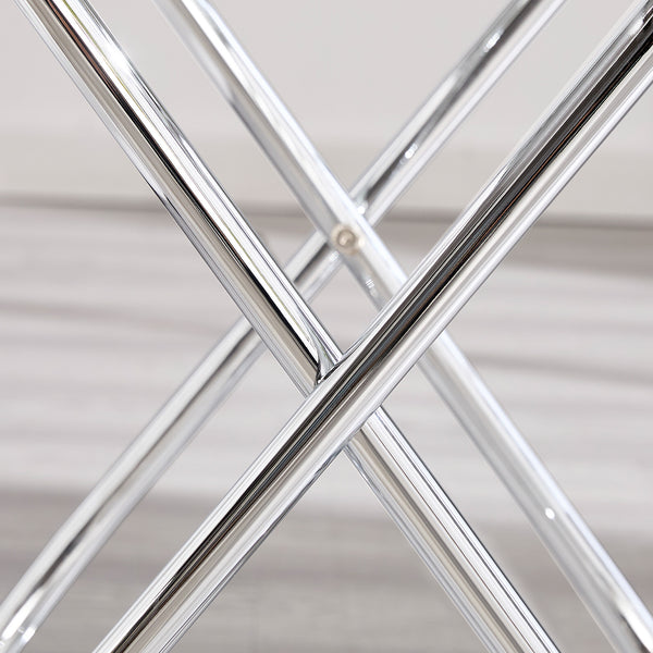 Kangto Side Table in Chrome Finish