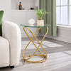 Kangto Side Table in Gold Finish
