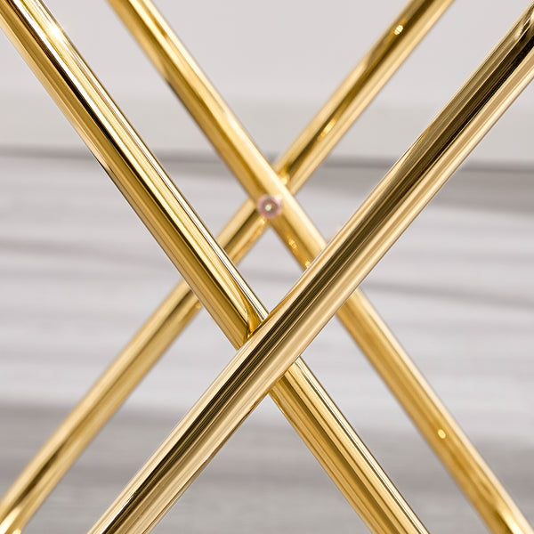 Kangto Side Table in Gold Finish