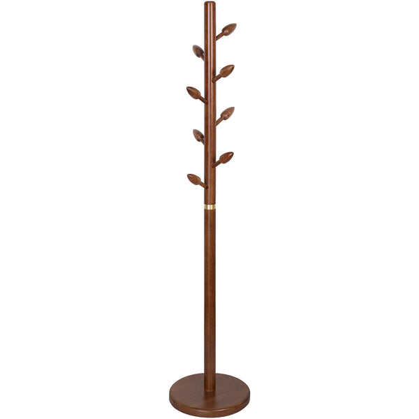 Kellas Coat Rack in Brown Rubberwood
