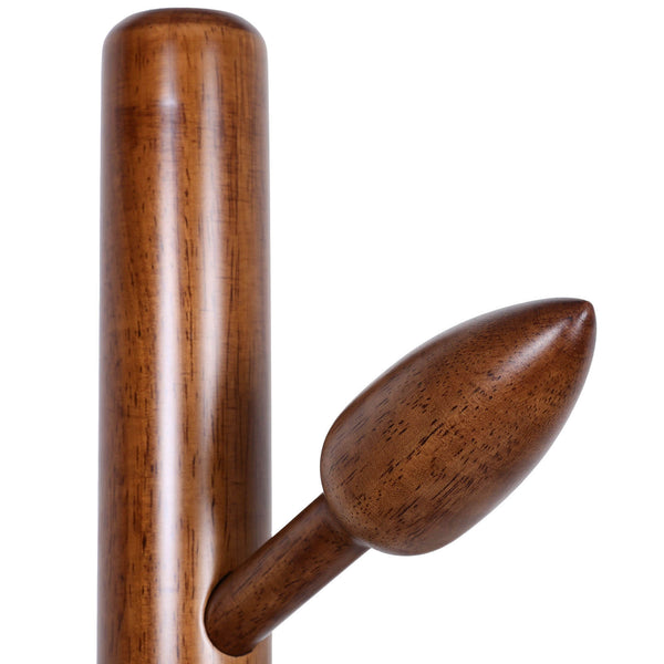 Kellas Coat Rack in Brown Rubberwood