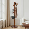 Kellas II Coat Rack in Brown Rubberwood