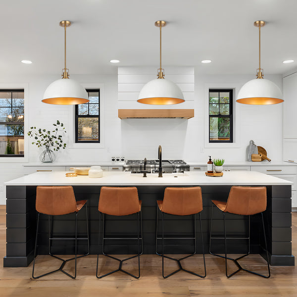 Kernling chandelier light, White