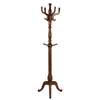 Ktwo Coat Rack in Brown Finish with Inward Hooks