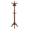 Ktwo Coat Rack in Brown Finish with Outward Hooks