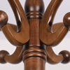 Ktwo Coat Rack in Brown Finish with Outward Hooks