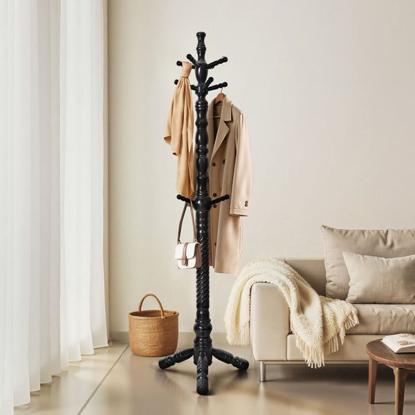 Ktwo II Coat Rack in Black Finish