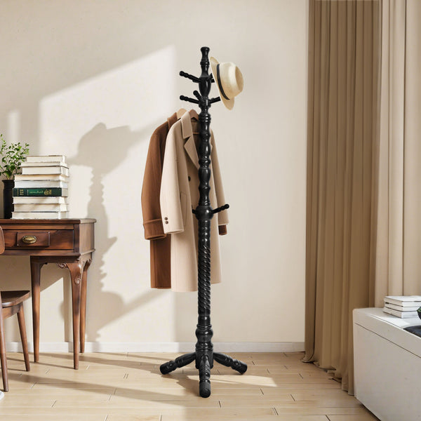 Ktwo II Coat Rack in Black Finish