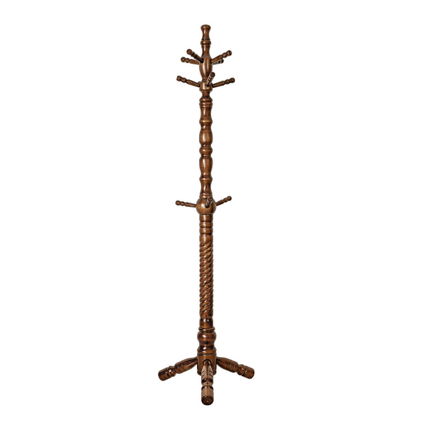Ktwo II Coat Rack in Brown Finish