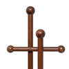 Kula Coat Rack in Brown Rubberwood
